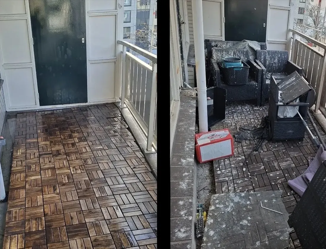 Vlonder en meubels weer schoon in Capelle aan den IJssel