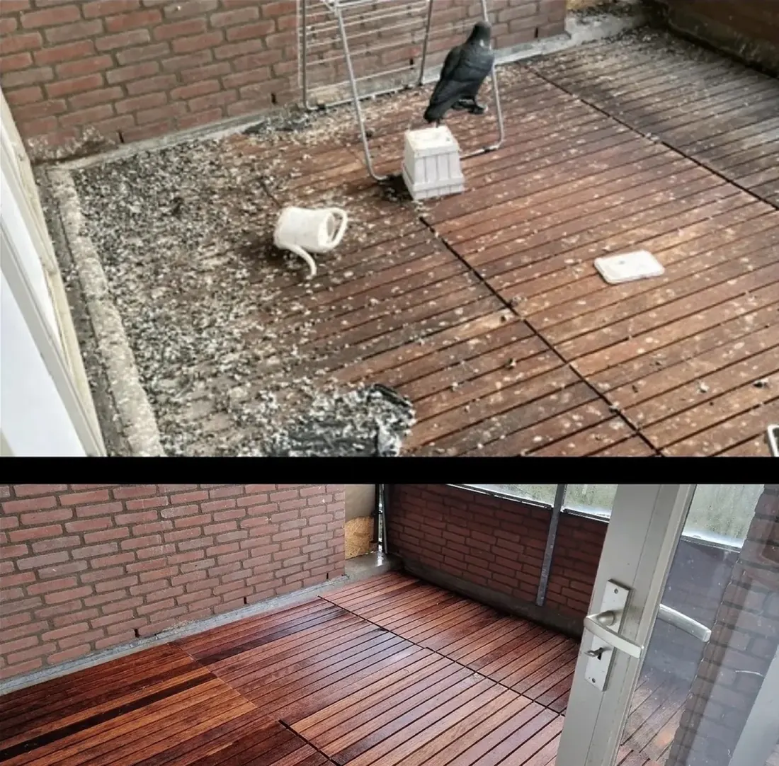Van duivenhoek naar bruikbaar terras in Rotterdam